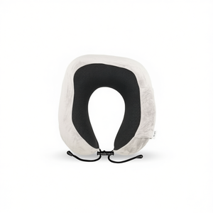 Cuscino da Viaggio Ilan in Viscoelastico Grigio Chiaro, Supporto per il Collo per Viaggi in Aereo e Auto - Product Image 2