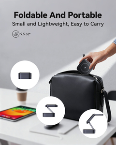 Estación de Carga Inalámbrica Rápida, Soporte Magnético para Teléfono, Cargador Inalámbrico Plegable y Portátil de 15W para Samsung, Cargador 3 en <span class=keywords><strong>1</strong></span> - Product Image 6