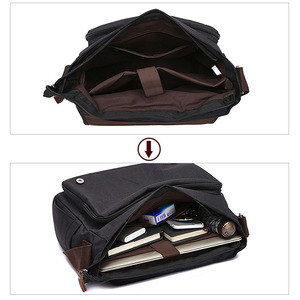 Logo personnalisé noir hommes unisexe bandoulière sac messager <span class=keywords><strong>garçon</strong></span> polyester imperméable adolescent sac à bandoulière - Product Image 6