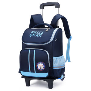 Mochilas Escolares con Ruedas para Niñas de Grado 1-6, Bolsa Escolar con Ruedas Impermeable y Extraíble, Equipaje con Opción de 2 y 6 Ruedas - Product Image 1