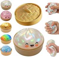 2006 Jouet Squishy en forme de boulette, mignon et adorable, avec fonction vapeur, amusant, émotionnel et sensoriel, anti-stress