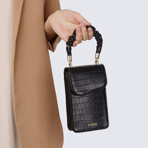 Sac de téléphone portable personnalisé pour femmes Titulaire de la carte sac de téléphone à bandoulière en cuir Pu - Product Image 5