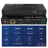 Extensor HDMI de 18Gbps a través de Ethernet hasta 70m compatible con ARC EDID para sistema de cine en casa