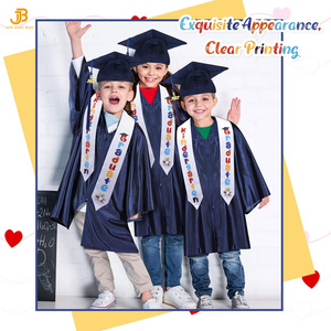 Robe de graduation pour enfants bleu marine en gros avec étole, tunique de graduation préscolaire - Product Image 4