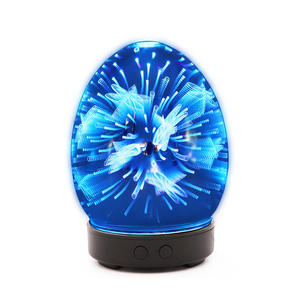 Diffuseur d'arômes créatif en verre 3D avec lumière LED, humidificateur ultrasonique 100 ml pour usage domestique et commercial - Product Image 4