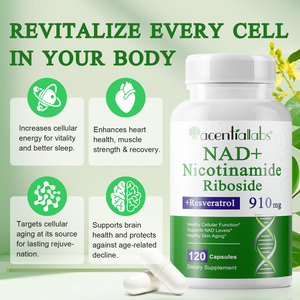 פרטי תווית nad + resveratrol וניקוטינאמיד תוספי מזון oem nad פלוס קפסולות עבור התחדשות תאים - Product Image 3