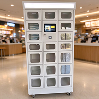 Casier intelligent en acier inoxydable pour la livraison de colis et de repas, double usage, pour livraison en libre-service publique