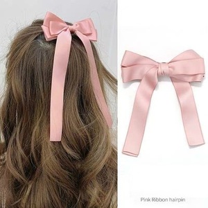 Finestyle Groothandel Pasador Haarclips Haarspeldjes Strik Met Lange Brokaat Kwast Lint Handgemaakte Haaraccessoires Voor Vrouwen - Product Image 5