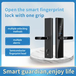NEW On Sale S819-2 TTlock Tuya Zigbee App Password With Mobile Remote Control Smart Card Key Smart Handle Door Lock