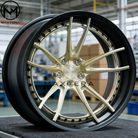 Jantes en alliage Maxtera Forged Custom S17-06 3 pièces pour voitures particulières Porsche 911 BMW M3 M4 X5 Camaro Corvette Mustang