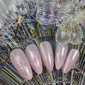 เล็บปลอมแบบกดติดลายกลิตเตอร์สีทอง 24 ชิ้น ดีไซน์ใหม่ล่าสุด สำหรับตกแต่งเล็บ - Product Image 3