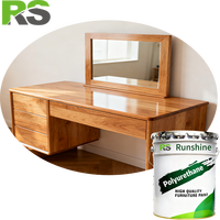 Revêtement liquide en polyuréthane écologique Runshine de qualité supérieure, laque transparente haute brillance durable pour meubles en bois, application au spray/pinceau/rouleau
