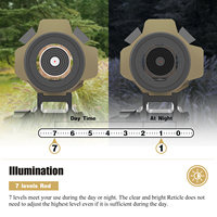 SPINA Optics 1x30 énergie solaire tactique IPX5 étanche 2 réticule éclairage point rouge vue