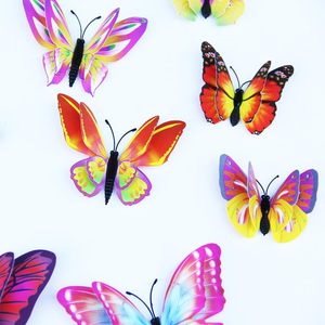 Hot Selling 3D Butterfly LED <b>Wall</b> <b>Stickers</b> Glowing Bedroom DIY Home <b>Decor</b> Night Light - Product Image 3