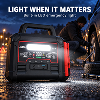 U9 12V 24V Universal Jump Starter 64000mAh Baterai LiFePO4 2000A 3500A 100W PD Pengisian Cepat Power Bank untuk Truk dan Armada
