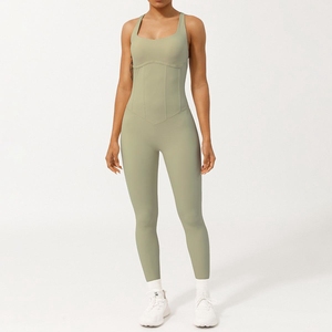 ¡Novedad de 2024! Monos acolchados de talla grande para mujer, monos de juego, jerséis de Yoga, jerséis con realce de huesos, mallas, ropa deportiva para gimnasio - Product Image 5