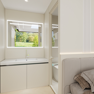 Fournisseur de maison capsule en Chine Capsule spatiale de maison mobile préfabriquée en acier OEM avec balcon et cuisine Chambre à coucher - Product Image 5