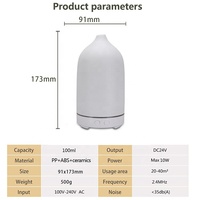 Humidificateur ultrasonique led noir et blanc air aromathérapie huile essentielle pierre électrique arôme céramique diffuseurs