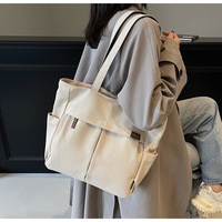 Sac fourre-tout en toile de grande taille, de qualité supérieure, réutilisable, avec logo personnalisé imprimé, pour les étudiants, le travail, les courses, la mode en plein air