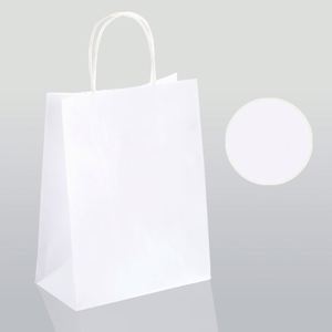 Bolsas de Papel Kraft Ecológicas con Asa, Impresión de Logotipo Personalizado, para Comida para Llevar, Empaque de Regalos, Uso en Supermercados - Product Image 3