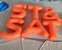 Alfabeto publicitario personalizado, letrero con logotipo, decoración de cartelera, globo brillante, letras de espejo inflable gigante para escenario de fiesta y evento