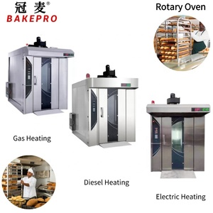 Bakepro Gas Sưởi Ấm Lò Quay Diesel Baguette Máy Nướng Giá Cả Cạnh Tranh 32 Khay Lò Quay Với Xe Đẩy Duy Nhất - Product Image 6