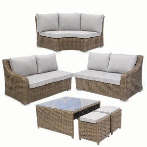 أفضل أريكة خارجية مقسمة على شكل حرف l أريكة خارجية من الخيزران مقسمة - Product Image 5