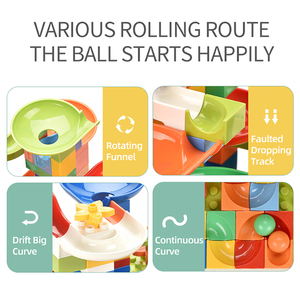 Games blocks Building Blocks 107 PCs kids Ball Maze funnel slide block duploed educational toys for kids - Product Image 5
