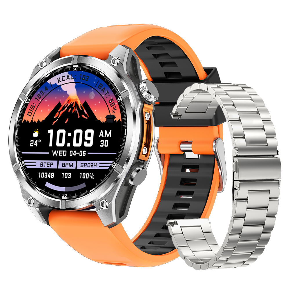 HD300 Outdoor Smartwatch with Flashlight 1.43Inch AMOLED 30M Waterproof BT Call Heart Rate Sport Health Smart Relojes Watch 2025