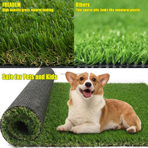 Tapis de <span class=keywords><strong>gazon</strong></span> artificiel PE+PP longue durée de vie pour aménagement paysager, <span class=keywords><strong>gazon</strong></span> <span class=keywords><strong>synthétique</strong></span> de football pour extérieur avec une hauteur de pile de 38 mm - Product Image 6