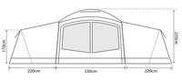 Grandes tentes de camping familiales gonflables imperméables
