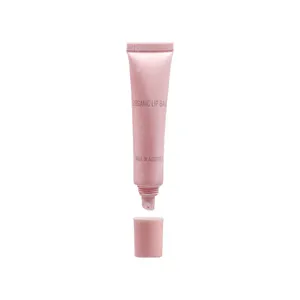 Benutzer definierte Größe Pink Soft Plastic HDPE Squeeze Tubes Für 10-25g Pink Lippen glänzend Augen creme Pflege Verpackung Kosmetik tuben