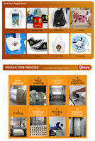 Film PET DTF Qinyu personnalisable 30 33 60 120cm à transfert thermique simple face, haute qualité, durable, pour impression textile