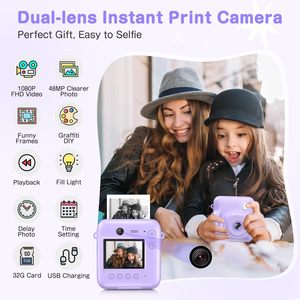 Sonida nhà máy bán hàng trực tiếp trẻ em ngay lập tức in máy ảnh 1150 mAh tuổi thọ pin dài 1080p video độ phân giải 32GB thẻ cho bé trai - Product Image 2