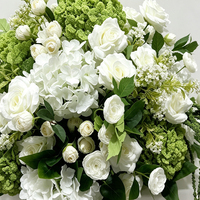Centre de table floral artificiel style jardin rustique pour allée de mariage, accessoire de photographie