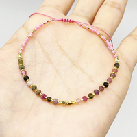 Bracelet de fête en perles de quartz multicouches plaqué or fait main, style bohème, vente en gros