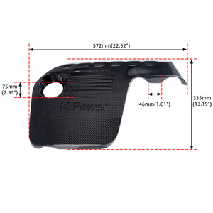 Capó de fibra de carbono BMW para F87 M2C F80 M3 F82 F83 M4 diseño negro M Power - Product Image 2