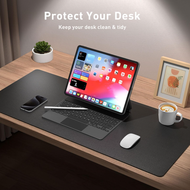 Office Desk Pad Pu Leather Large Mouse Pad Waterproof Laptop Writing Desk Mat Durable in Stock