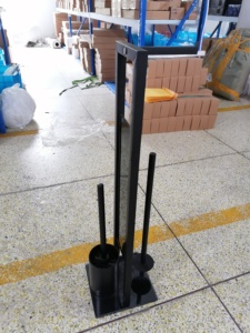 Bad-Organizer-Set aus Metall mit Toilettenpapierhalter und WC-Bürste, Praktischer Papierständer - Product Image 5