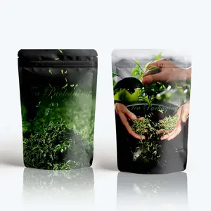 Empaquetado de té de hojas sueltas respetuoso con el medio ambiente herbario personalizado biodegradable Vintage de aluminio para alimentos de diseño caliente único