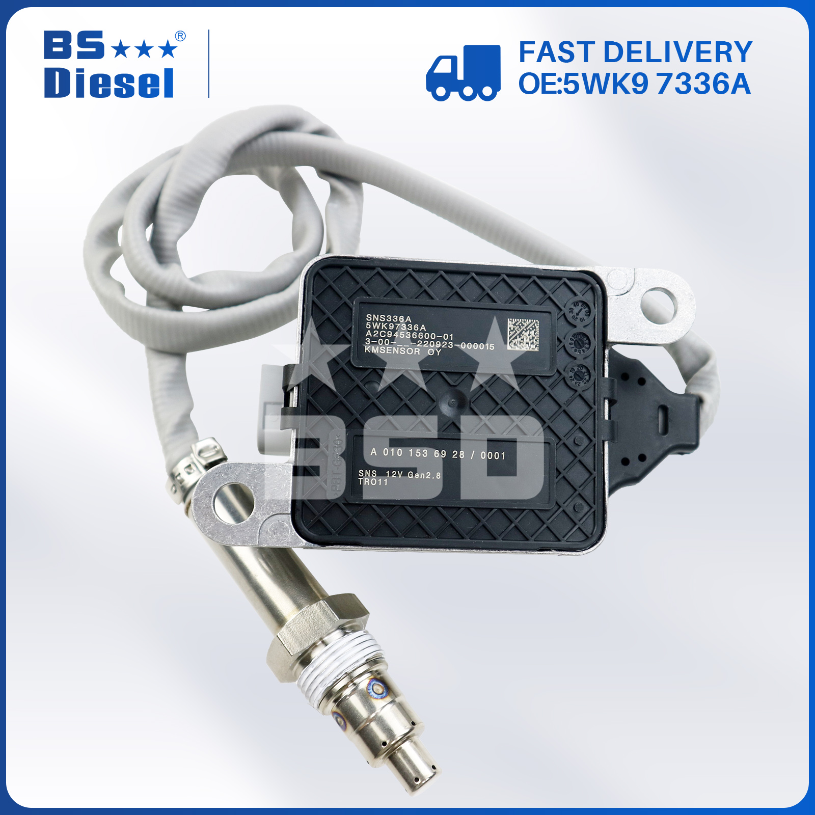 SCR System Nitrogen Oxygen Sensor 5WK9 7336A A0101536928 12V