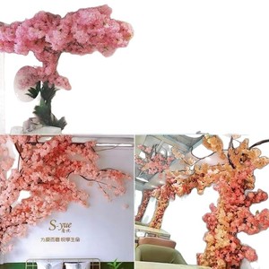 Décoration murale de fleurs de cerisier artificielles pour mariage, plafond, intérieur, balcon - Product Image 5