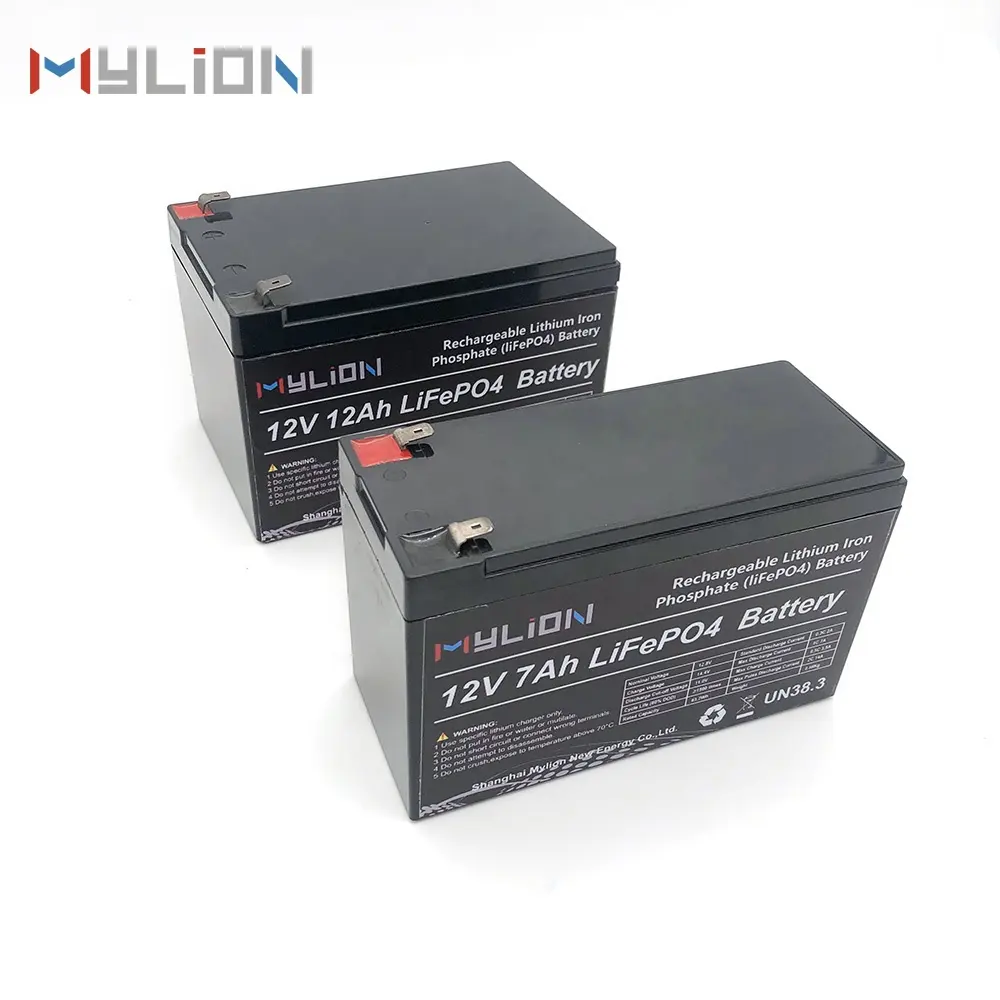 Batteria sigillata senza manutenzione Mylion 12v 7ah batteria al piombo gel AGM 12v 12ah 24ah 50ah batteria di backup per UPS