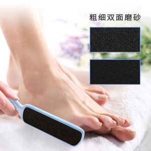 Double Sided Sandpaper Foot File For Callus Removal Pedicure Tool Plastic Oval Shape - Product Image 1