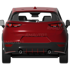 สปอยเลอร์กันชนหลังรถยนต์ ชิ้นส่วนตกแต่งสำหรับ Mazda CX-3 ปี 2014-2024 ฝาครอบป้องกันกันชน อุปกรณ์ตกแต่งรถยนต์ - Product Image 3