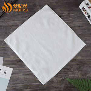 ผ้าเช็ดมือเมิ่งเฟยซี ผ้าฝ้ายสีขาว 30x30 ซม. 50 กรัม ซึมซับได้ดี สำหรับโรงแรม ร้านอาหาร - Product Image 2