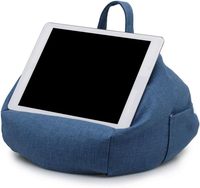 Support de tablette multi-angles pour lit et canapé |   Support universel pour iPad en forme de pouf avec poche latérale |   Doux