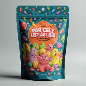 Túi tùy chỉnh đứng lên bao bì nhựa Túi đáy vuông túi điều trị để đóng gói Mylar ngọt ngào với logo của túi kẹo đồ chơi - Product Image 2