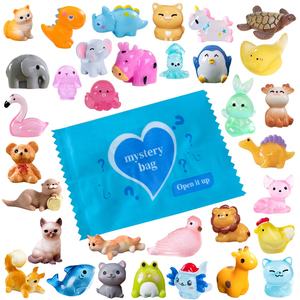 Mignon Résine Animaux Charmes Aveugles Sacs Minuscule Miniature <span class=keywords><strong>Mini</strong></span> Figurine Jouets avec Sac Mystère Surprise Jouer Maison de Poupé<span class=keywords><strong>e</strong></span> Accessoires - Product Image 1