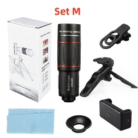 Objectif Téléobjectif Optique 18x pour Téléphone Portable avec Mini Trépied et Zoom 64X